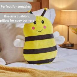 Marco Paul Soft Plush Squishy Pillow - Bumblebee in Yellow - thumbnail 5