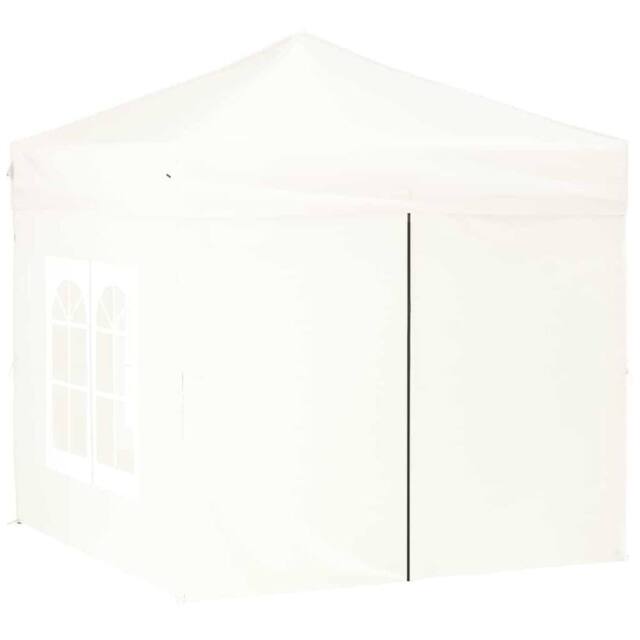 Berkfield Home Decorative Folding Party Tent with Sidewalls White 2x2 m - image 1