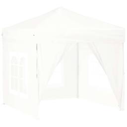 Berkfield Home Decorative Folding Party Tent with Sidewalls White 2x2 m - thumbnail 3