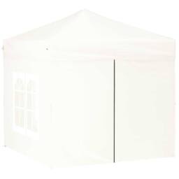 Berkfield Home Decorative Folding Party Tent with Sidewalls White 2x2 m - thumbnail 1