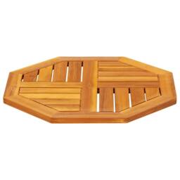 Berkfield Home Table Top 50x50x2 cm Octagonal Solid Wood Acacia in Brown - Size: 50 x 50 x 2 cm - thumbnail 5