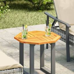 Berkfield Home Table Top 50x50x2 cm Octagonal Solid Wood Acacia in Brown - Size: 50 x 50 x 2 cm - thumbnail 1