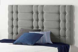 Somnior Bliss Divan Bed Base With 4 Drawers & Headboard Tweed in Grey - Size: Super King - thumbnail 2