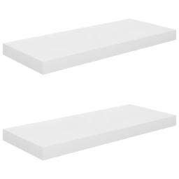 Berkfield Home Durable Floating Wall Shelves 2 pcs High Gloss White 60x23.5x3.8 - thumbnail 3