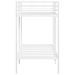 Berkfield Home Bunk Bed without Mattress White 100x190 cm Steel - thumbnail 6