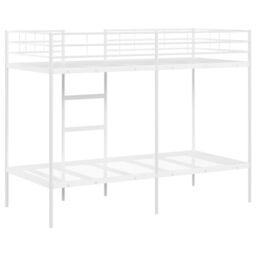 Berkfield Home Bunk Bed without Mattress White 100x190 cm Steel - thumbnail 7