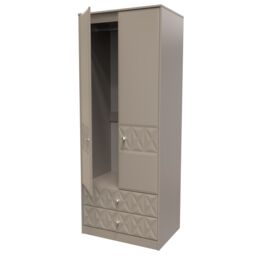 Ready Assembled 2 U Toledo 2 Door 2 Drawer Wardrobe (Ready Assembled) in Light Brown - thumbnail 5