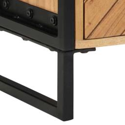 Berkfield Home Modern Bedside Cabinet 40x30x50 cm Solid Wood Acacia in Brown - Size: 40 x 30 x 50 cm - thumbnail 9