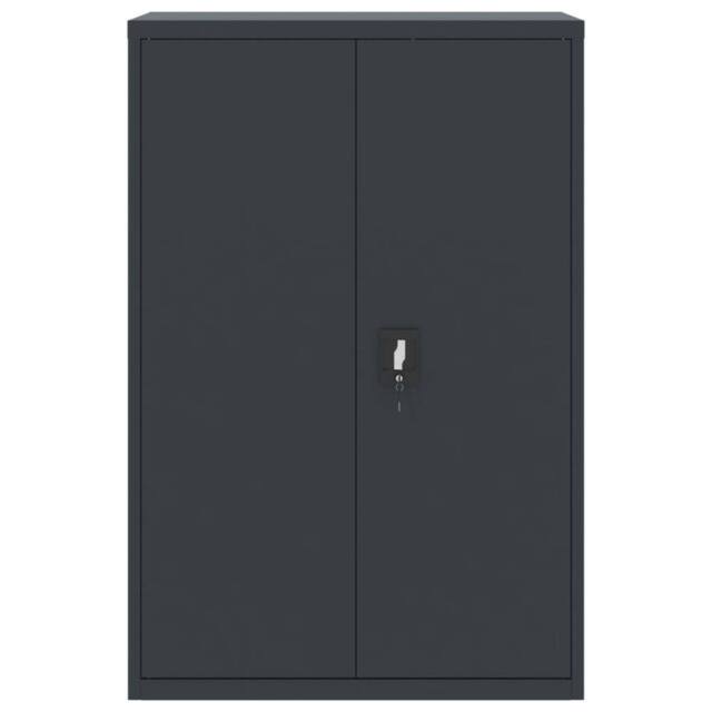 Berkfield Home Durable File Cabinet Anthracite 90x40x140 cm Steel in Dark Grey - Size: 90 x 40 x 140 cm - image 1