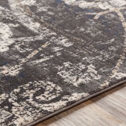 Livabliss Indigo Vintage Beige Grey Black Off-White Traditional Floral Boho Living Rug - Size: 160 cm x 220 cm - thumbnail 3