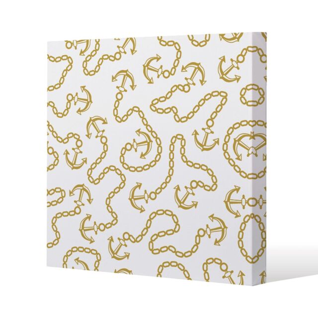 Benjamin Tate Design Anchor & Chains (Canvas Print) / 101 x 101 x 4cm in Natural - Size: 101 x 101 x 4 cm - image 1
