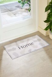 Artsy Mats Neutral Paint Splash Home Indoor Outdoor Doormat (70 x 40cm) in Beige - Size: 40 cm x 70 cm - thumbnail 1
