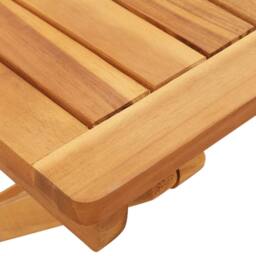Berkfield Home Folding Garden Table 50x50x50 cm Solid Wood Acacia in Brown - Size: 50 x 50 x 50 cm - thumbnail 9