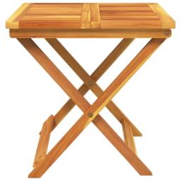 Berkfield Home Folding Garden Table 50x50x50 cm Solid Wood Acacia in Brown - Size: 50 x 50 x 50 cm - thumbnail 5