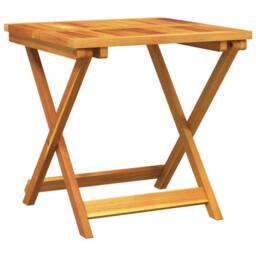 Berkfield Home Folding Garden Table 50x50x50 cm Solid Wood Acacia in Brown - Size: 50 x 50 x 50 cm - thumbnail 2
