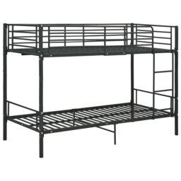 Berkfield Home Bunk Bed Black Metal 90x200 cm - thumbnail 2