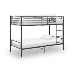 Berkfield Home Bunk Bed Black Metal 90x200 cm