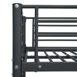 Berkfield Home Bunk Bed Black Metal 90x200 cm - thumbnail 5
