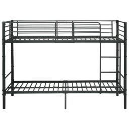Berkfield Home Bunk Bed Black Metal 90x200 cm - thumbnail 3