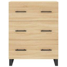 Berkfield Home Highboard Sonoma Oak 69.5x34x180 cm Engineered Wood in Light Brown - thumbnail 8
