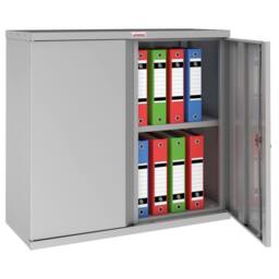 Phoenix Safe Company Steel Storage Cupboard in Grey with Key Lock, SCL0891GGK, 187L - Size: 800mm - thumbnail 2