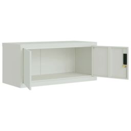 Berkfield Home File Cabinet Light Grey 90x40x145 cm Steel - Size: 90 x 40 x 145 cm - thumbnail 5