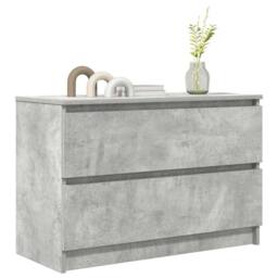 Berkfield Home TV Cabinet Concrete Grey 80x35x54 cm Engineered Wood - Size: 80 x 35 x 54 cm - thumbnail 4