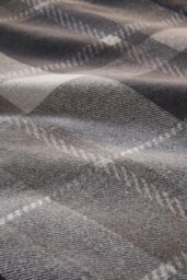 Dreams & Drapes 'Colville Check' 100% Brushed Cotton Duvet Cover Set in Grey - Size: Single - thumbnail 5