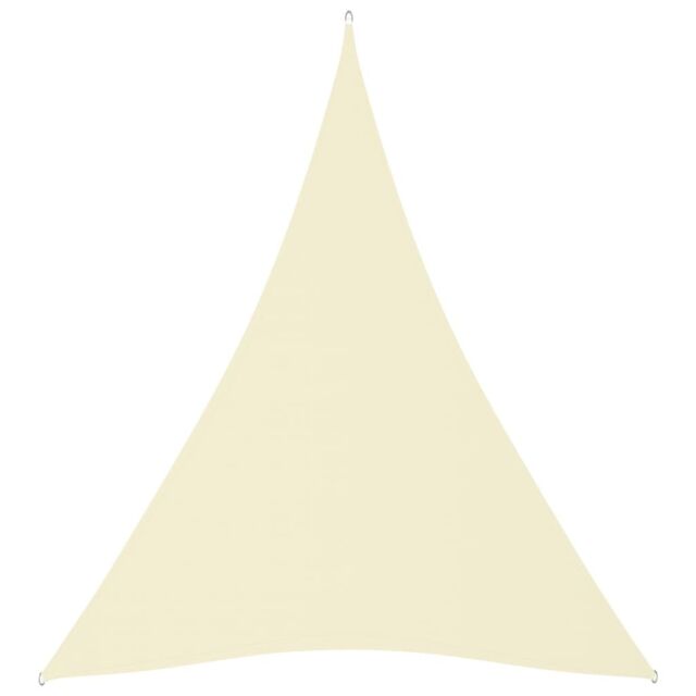Berkfield Home Sunshade Sail Oxford Fabric Triangular 4x5x5 m Cream in Beige - image 1