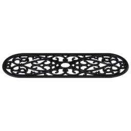 Berkfield Home Stair Treads 10 pcs 25x75 cm Rubber in Black - Size: Medium - thumbnail 5
