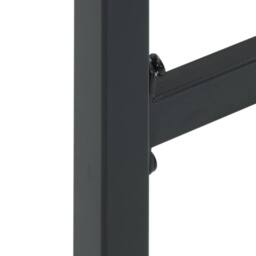 Berkfield Home 11 Piece Garden Bar Set Black Powder-coated Steel - thumbnail 7
