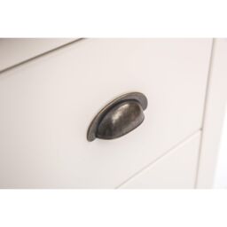 Cabinet Bits Cosenza 4 Drawer Chest of Drawers Brass Cup Handle in Off-White - thumbnail 6