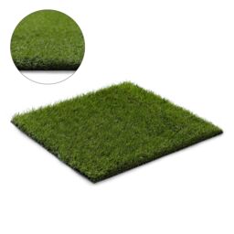 RugsX Artificial Grass Woodland Rug in Green - Size: 200 cm x 350 cm - thumbnail 1
