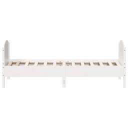 Berkfield Home Beautiful Bed Frame without Mattress White 100x200 cm Solid Wood Pine - thumbnail 5