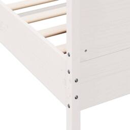 Berkfield Home Beautiful Bed Frame without Mattress White 100x200 cm Solid Wood Pine - thumbnail 7