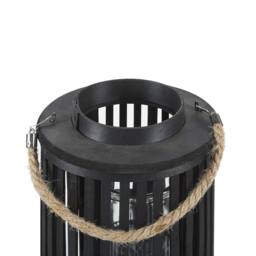 Wyld and Coco Lantern Candle Holder 40 cm Black Boho Style - thumbnail 5