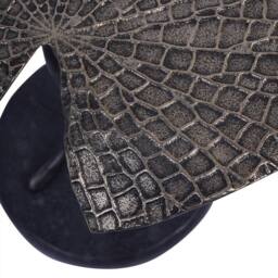 The Libra Company Lily Pad Leaf Side Table - Aluminium/Granite - L40 x W40 x H45 cm in Black - thumbnail 4