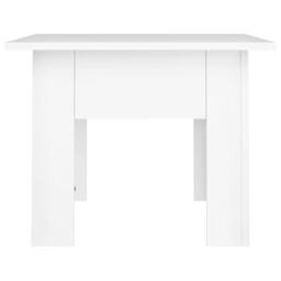 Berkfield Home Modern Coffee Table White 55x55x42 cm Engineered Wood - Size: 55 x 55 x 42 cm - thumbnail 5