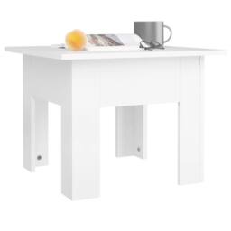 Berkfield Home Modern Coffee Table White 55x55x42 cm Engineered Wood - Size: 55 x 55 x 42 cm - thumbnail 4