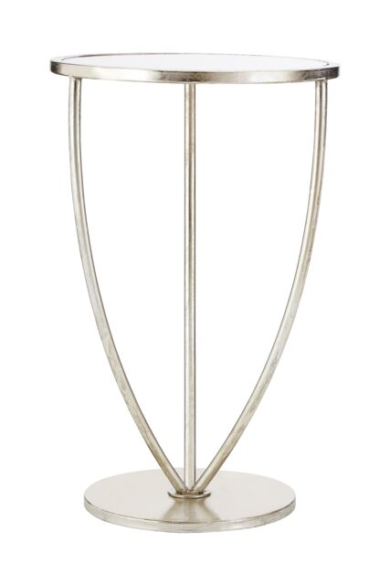 Orsina Industrial Design Silver Finish Side Table, Versatile Small Table For Livingroom, Everyday Use Lounge Table - image 1