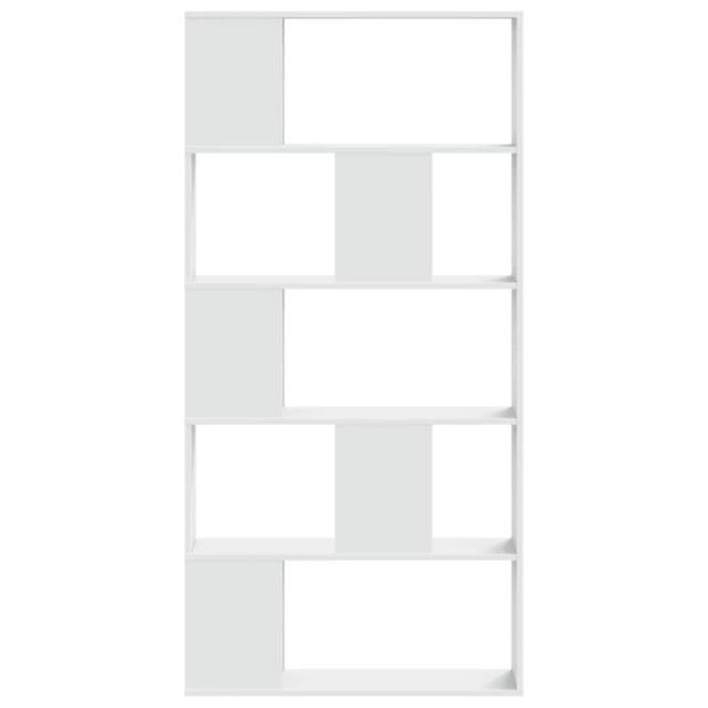 Berkfield Home Decorative Bookcase 5-Tier White 80.5x23.5x162.5 cm Engineered Wood - image 1