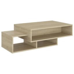 Berkfield Home Coffee Table Sonoma Oak 105x55x32 cm Engineered Wood in Brown - Size: 105 x 55 x 32 cm - thumbnail 2