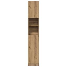Berkfield Home Bathroom Cabinet Artisan Oak 32x25.5x190 cm Engineered Wood in Brown - thumbnail 5