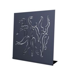 Decortie Modern Metal Art 'Dancing ' Home Decoration Ornament Black - Size: 1 Pack - thumbnail 2
