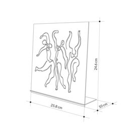 Decortie Modern Metal Art 'Dancing ' Home Decoration Ornament Black - Size: 1 Pack - thumbnail 5