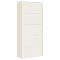 Berkfield Home File Cabinet White 90x40x200 cm Steel - Size: 90 x 40 x 200 cm - thumbnail 6