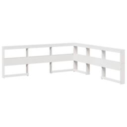 Berkfield Home Bookcase Bed without Mattress White 180x200 cm Solid Wood Pine - Size: Super King - thumbnail 6