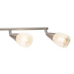Netlighting Franziska Ceiling Spotlight Bar Nickel Matt Clear Glass Shade 4x E14 in Grey - thumbnail 5