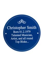 Personalised Memento Company Personalised Heritage Plaque in Navy - thumbnail 1