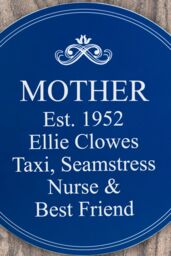 Personalised Memento Company Personalised Heritage Plaque in Navy - thumbnail 3